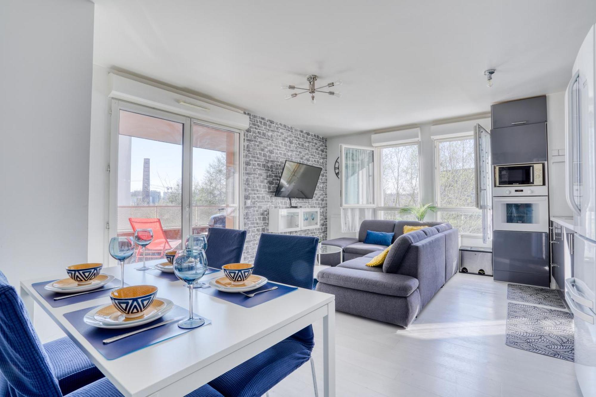 "Le Serenity ", Appartement Spacieux ,Balcon, Parking Prive Gratuit, Netflix, Proche Cdg Et Stade De France Стен Экстерьер фото